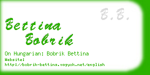 bettina bobrik business card